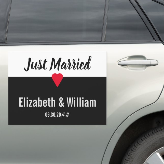 Just Married Car Magnet (In Situ)