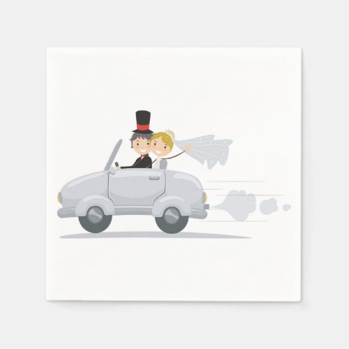Just Married Car Paper Napkins
