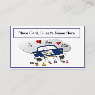 Just Married Car Place Cards