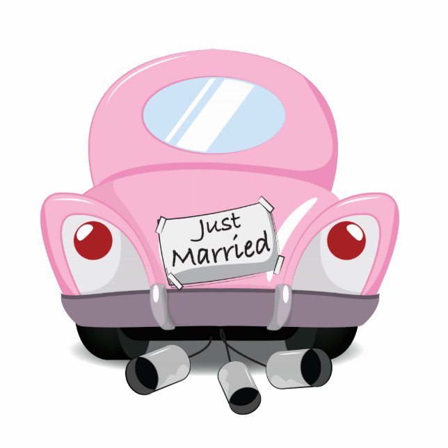 Just Married Car Statuette (Front)