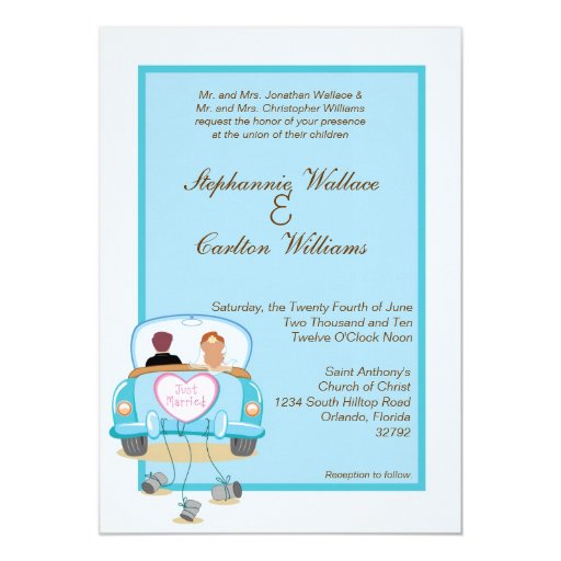 Just Married Wedding Invitations 6