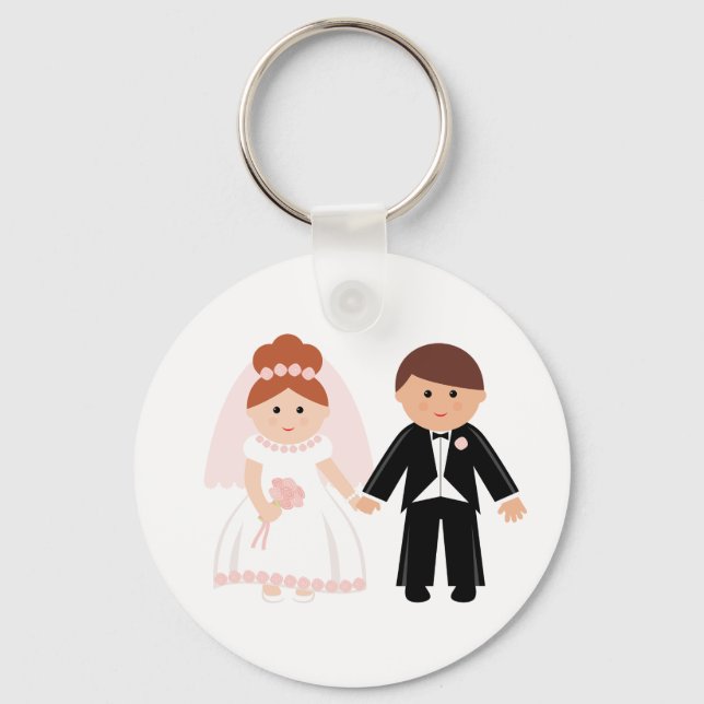 Just Married Couple Keychain (Front)