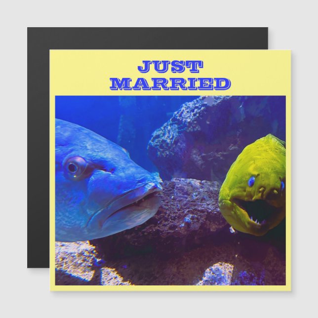 JUST MARRIED CRUISE SHIP DOOR MAGNET (Front/Back)
