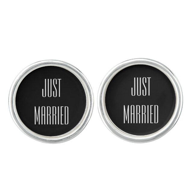 Just Married Cufflinks (Front)