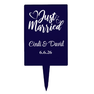 Just Married Dessert Topper