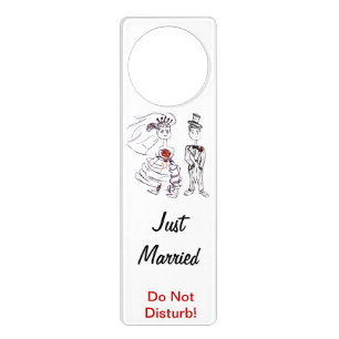 Just Married Do not disturb Door Hanger