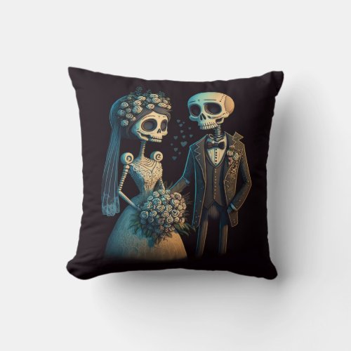 Just Married DOD Throw Pillow
