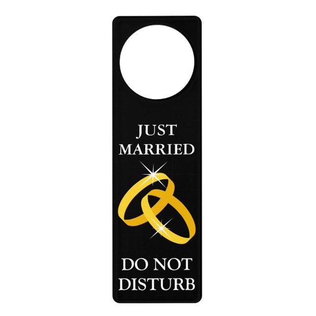 Just married door hanger | Do not disturb! (Front)