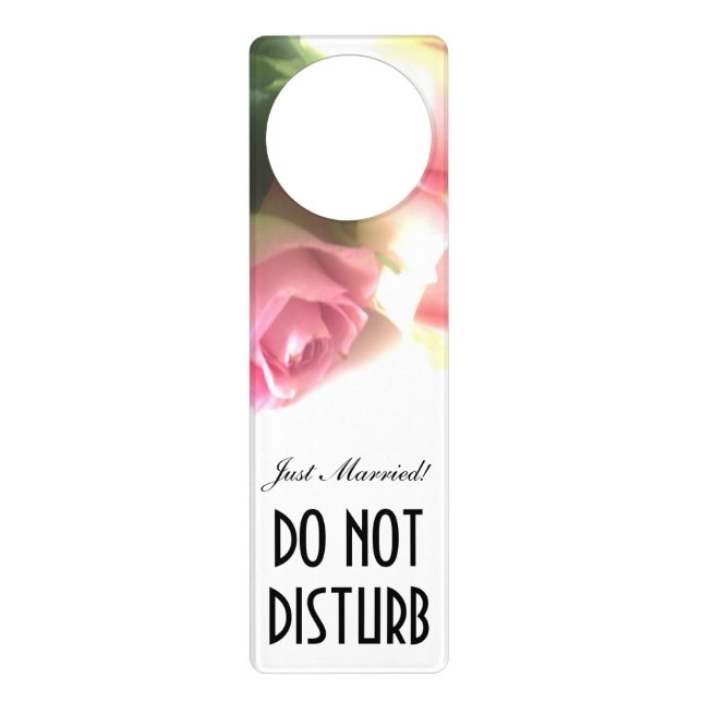 Just married door hanger | Do not disturb sign (Front)