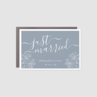 Just Married Dusty Blue