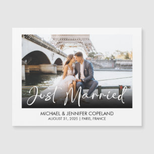 Just Married Elegant Wedding Photograph