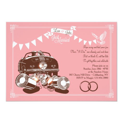 Just Married Party Invitations 9