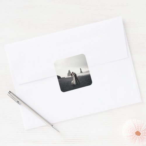 Just Married Envelope Seal for Announcements Photo