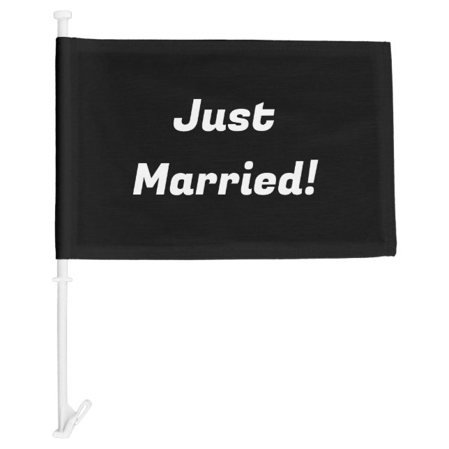 Just Married Flag (Front)