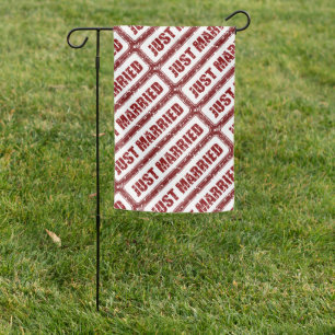 Just Married Garden Flag