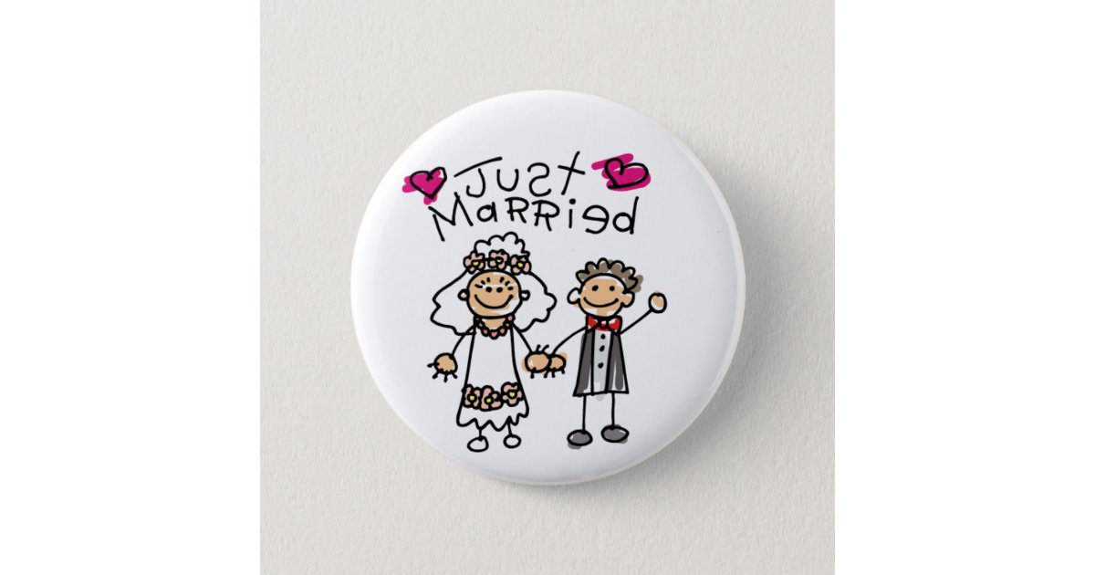 Just Married Gifts Newlywed Gifts Honeymoon Gifts Button