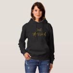 Just Married Gold Foil Typography Hoodie<br><div class="desc">Just Married Gold Foil Typography Hoodie for a newlywed on her honeymoon.</div>