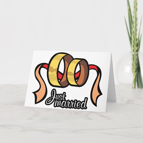 Just Married Greeting Cards
