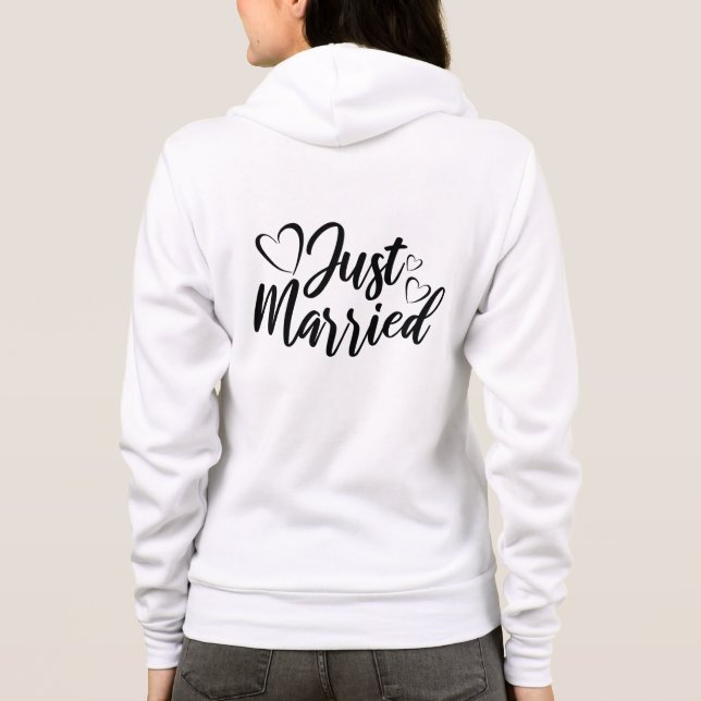 Just Married Hoodie (Back)