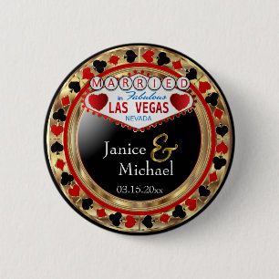 Just Married in Fabulous Las Vegas - Red Button