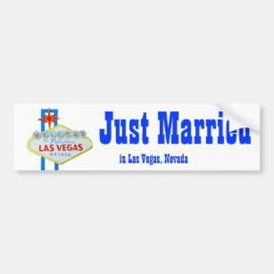 Just Married in Las Vegas Bumper Sticker