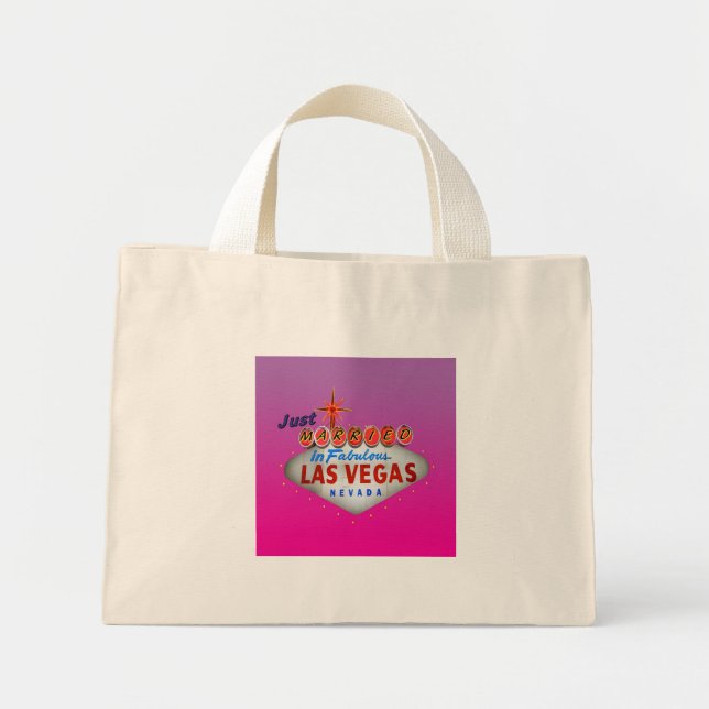 Just Married in Las Vegas Tote Bag (Front)