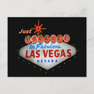 Just Married in Vegas Wedding Cards