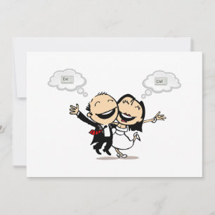 Just married invitation