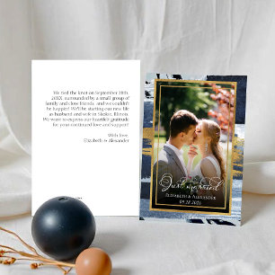 Just married Invitation Abstract Wedding