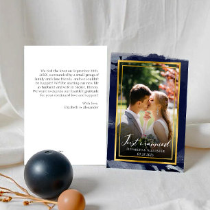 Just married Invitation Abstract Wedding