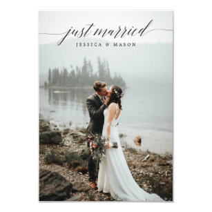 just married invitations zazzle