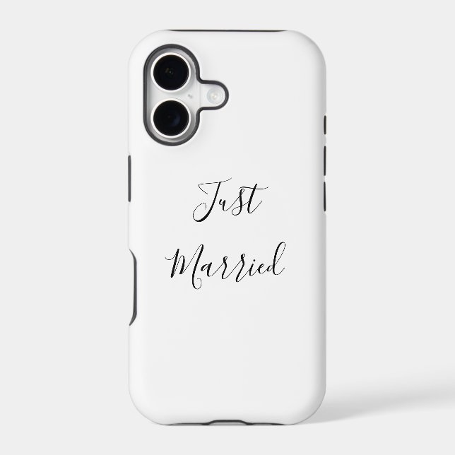 Just Married  Iphone Case (Back)