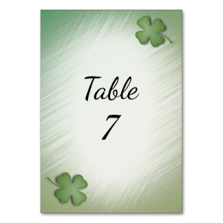 Just Married Irish Wedding Flag Table Number
