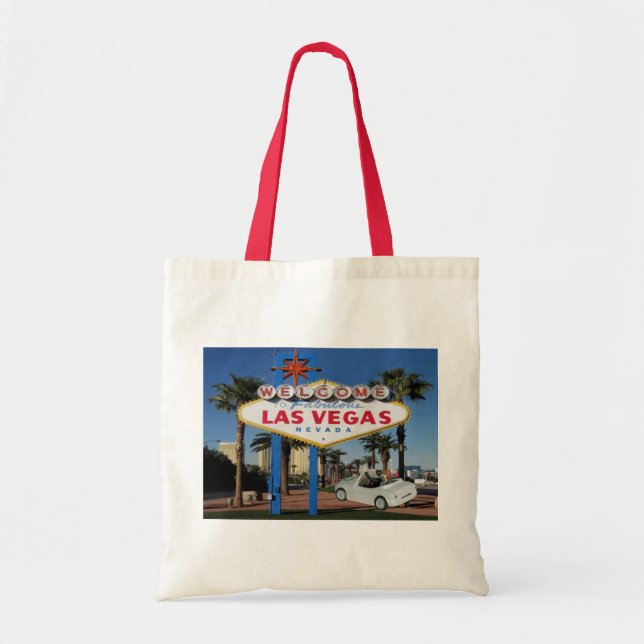 JUST MARRIED Keepsake Las Vegas Tote Bag (Front)