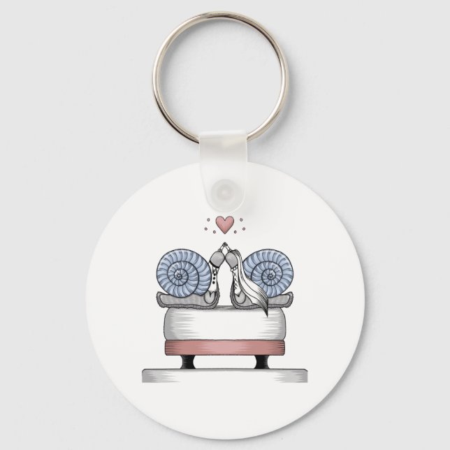 Just married keychain (Front)