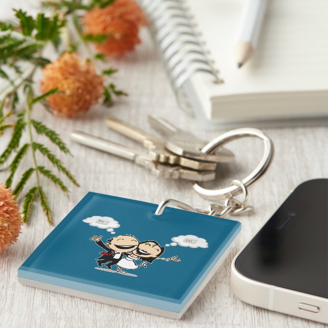 Just married keychain (Front Right)