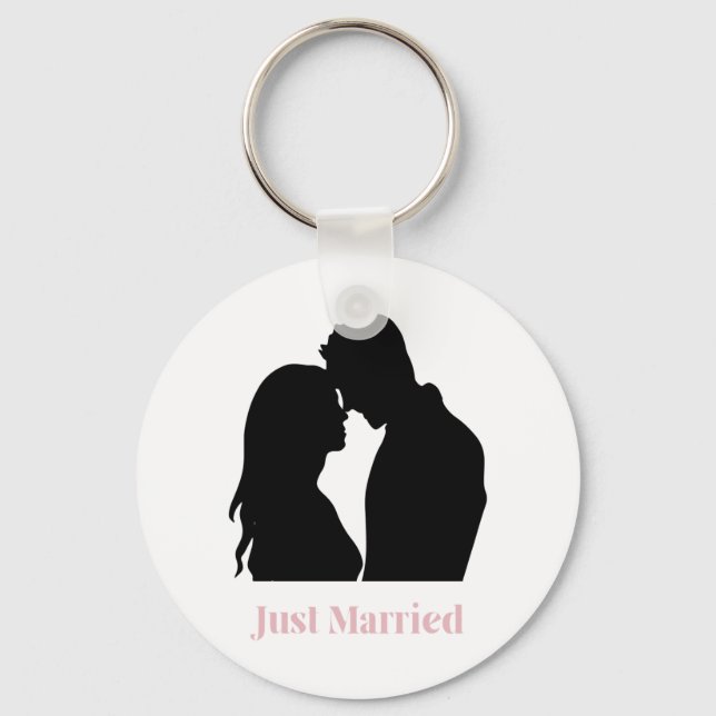 just married keychain (Front)