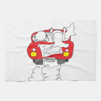 Just Married Kitchen Towel