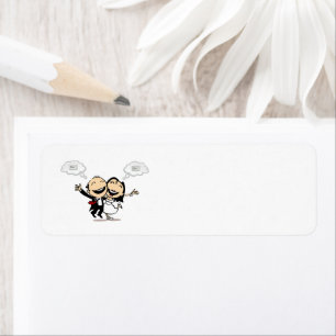 Just married label