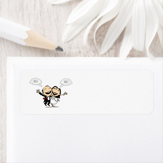 Just married label (Insitu)