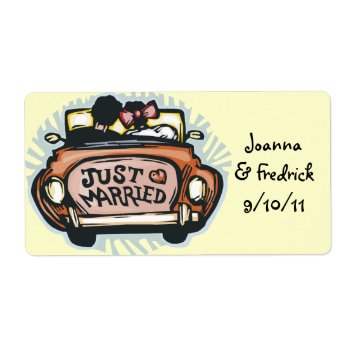 Just Married Labels by itsyourwedding at Zazzle