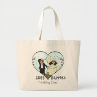 Just Married Large Tote Bag