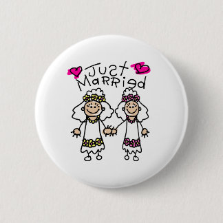 Just Married Lesbians Button