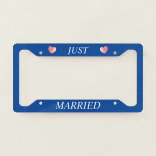 Just Married License Plate Frame