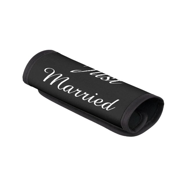 Just Married Luggage Handle Wrap (Angled)