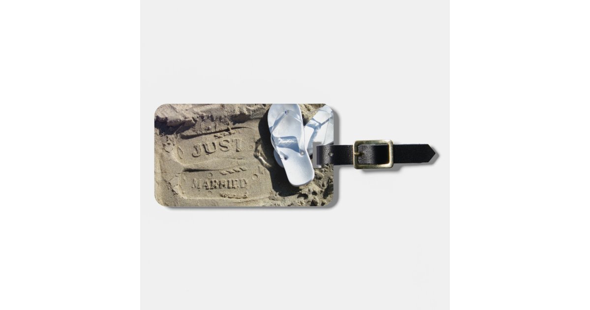 Just Married Luggage Tag | Zazzle