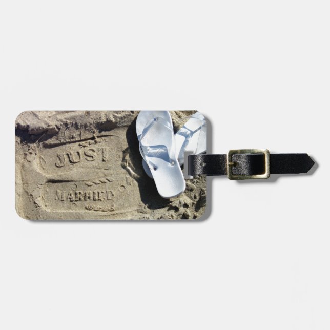 Just Married Luggage Tag (Front Horizontal)