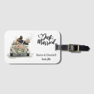 Just Married Luggage Tag