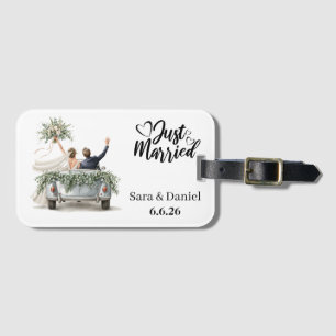 Just Married Luggage Tag