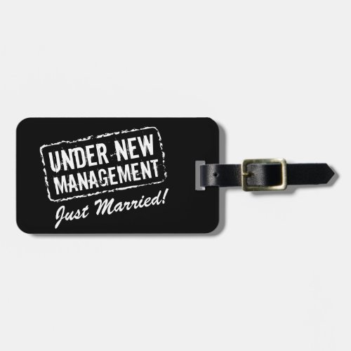 Just married luggage tag  Under new management